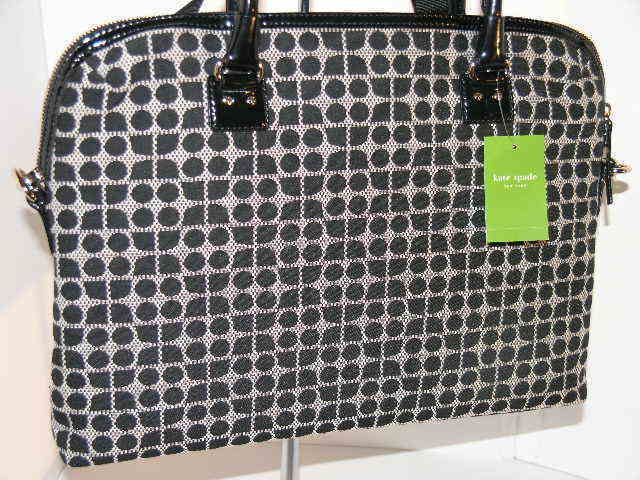 New KATE SPADE Classic Noel Calista Fabric Laptop Bag  