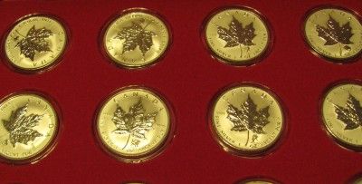 2004 1 Oz. .9999 Fine Canada Complete ZODIAC set Maple Leafs #3280 