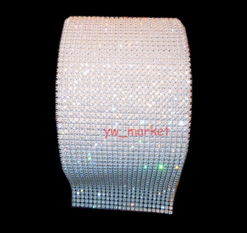 24Row Sparkle Rhinestone Trim White SS12 3mm 10 Yard  