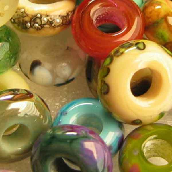 LAMPWORK Glass Beads 10 Handmade European Charm sra DFJ  