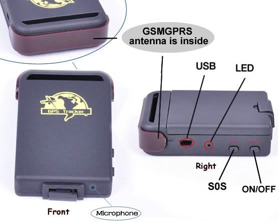  Spy Vehicle Realtime Tracker For GSM GPRS GPS System Tracking Device 