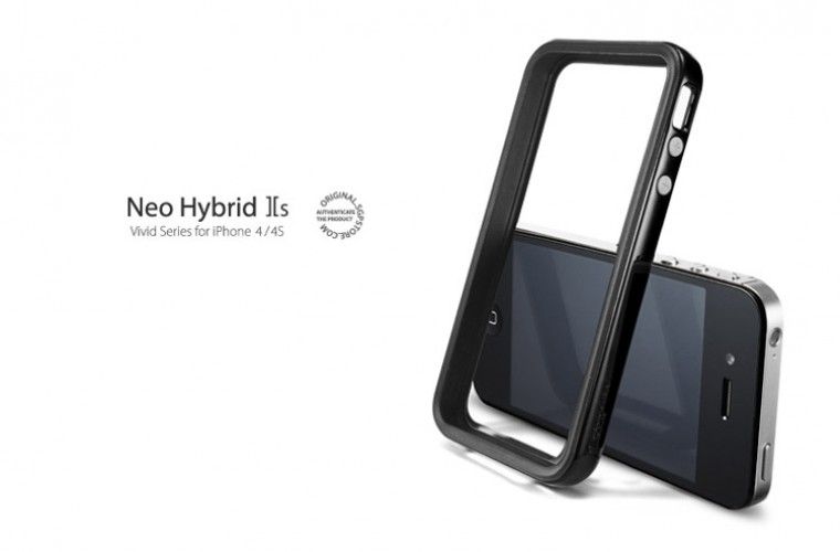 SGP iPhone 4 / 4s Neo Hybrid 2S Vivid Case Soul Black  