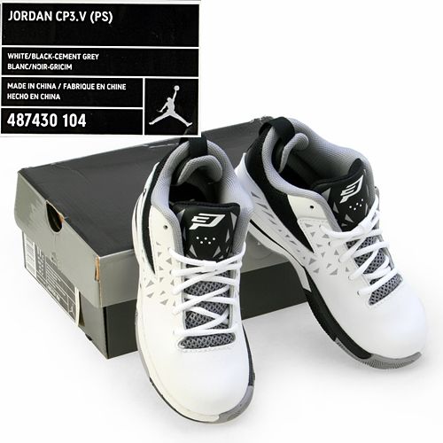   AIR JORDAN CP3.V (PS) LITTLE KIDS Size 1 White Basketball Shoes Cheap