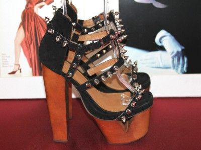 JEFFREY CAMPBELL DOMINIQUE PLATFORM SANDAL SZ 8 RUNS LARGE 1 SZ MSRP$ 