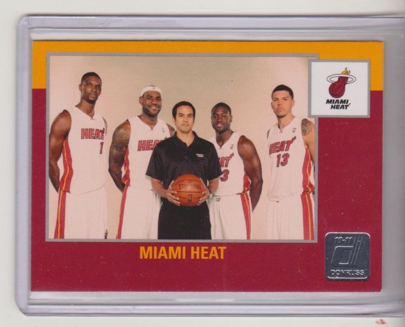 2010 11 Donruss Dwyane Wadem Chris Bosh, LeBron James  