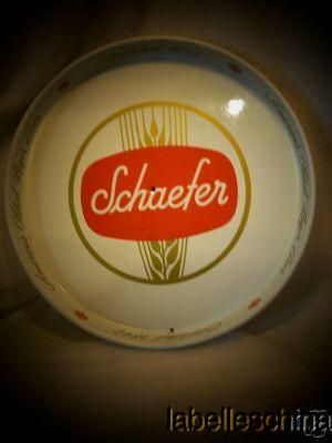 Schaefer Metal Beer Tray damaged  