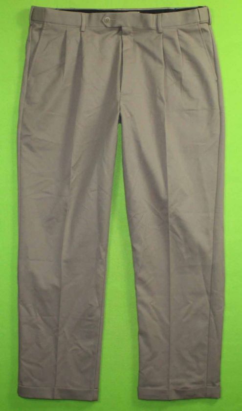 Savane Flex Waist sz 40 x 32 Mens Brown Dress Pants 3A62  