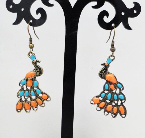 Bohemia Retro Peacock Dangle Earrings XMAS GIFT JE220 On Sale  