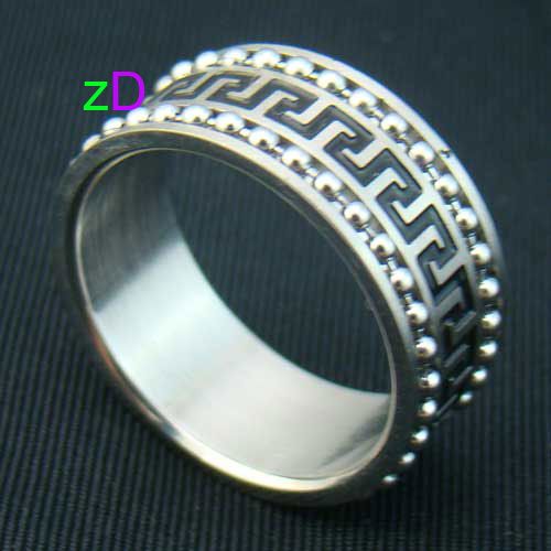 B9070 Liberal mans stainless steel chain carve Ring #10  