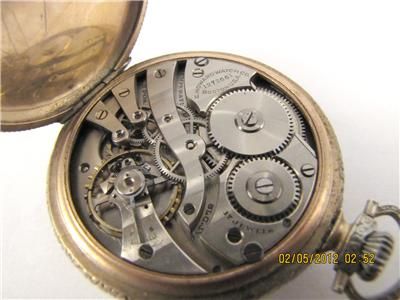 1912 ANTIQUE HOWARD POCKET WATCH USA 17J OF PURE NICKEL RUNNING R 