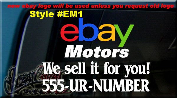   motors with your phone number or website these go on the outside of