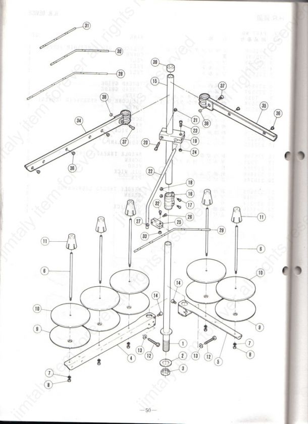 sample instruction of d 6 and other heavy duty thread stand