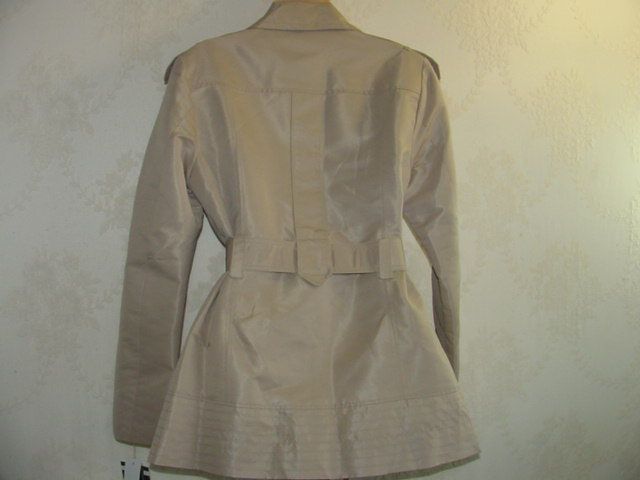 NWT ~~~~ LARRY LEVINE jacket Khaki TRendy ~~~~ M  