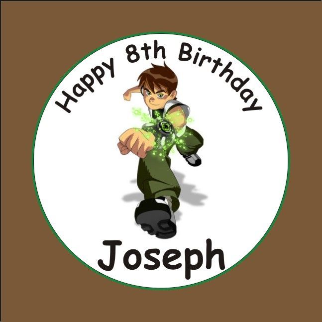 BEN 10 Birthday Cupcake Cake Toppers Picks Decorations  