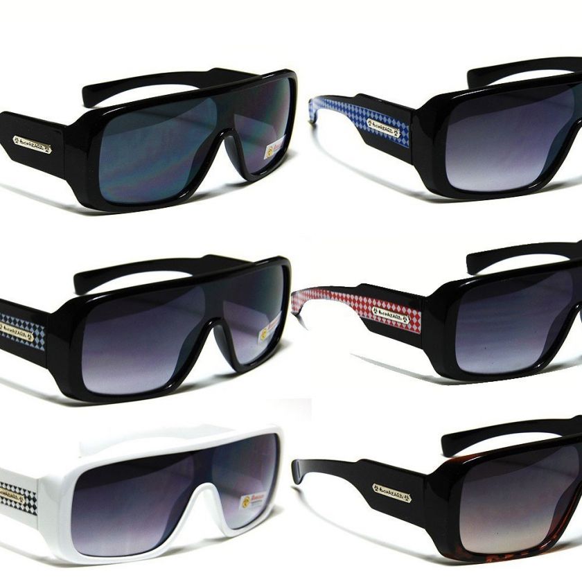   Biohazard Goggle Style Designer Sunglasses Celebrity Shades Shield