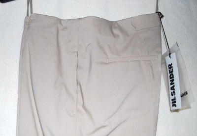 New Womens Jil Sander Trousers Pants Beige Khaki $595  