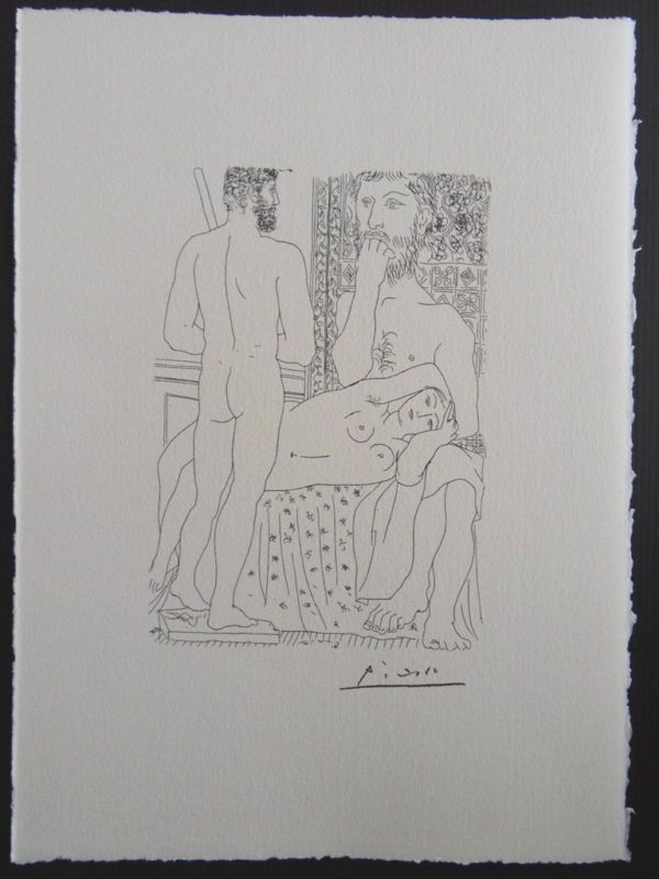 PICASSO   LITHOGRAPH on ARCHES PAPER SIGNED   Vollard  