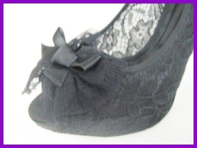 Auth Dolce&Gabbana Black Lace Platform Pump 39.5 $795  