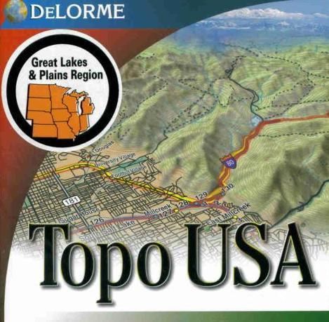 Topo USA 4.0 PC CD 3D topographical maps GPS tool set  