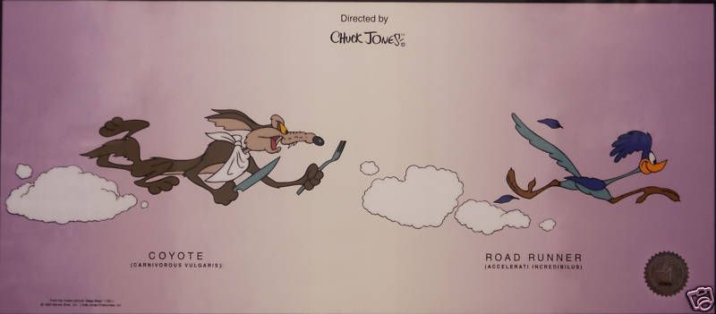 Chuck Jones Road Runner Cel Sericel Beep BeepRARE*  