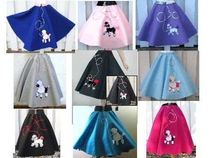 Adult Hand Made Felt Poodle Skirt U Choose Size, Color  