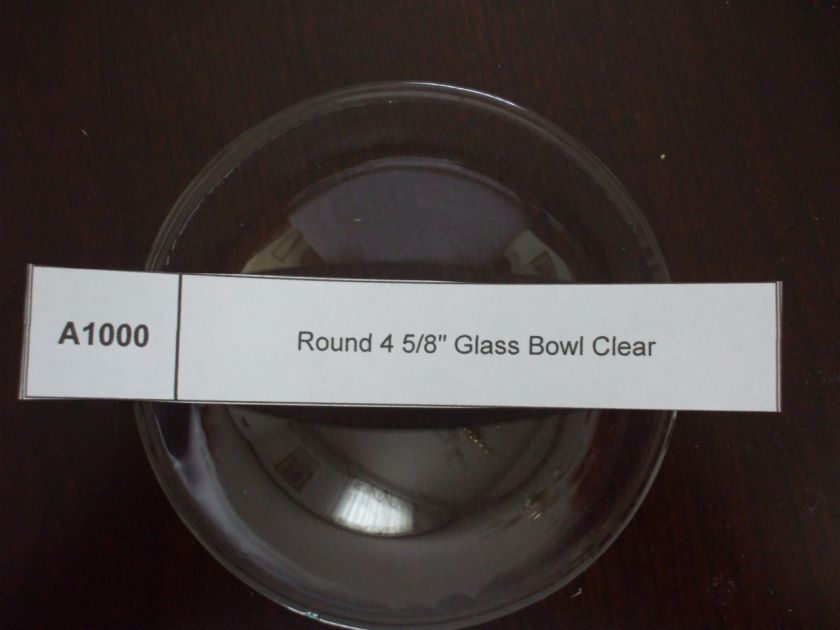 Glass Bowl Round 4 5/8 Glass Tart Warmer 6 Colors  