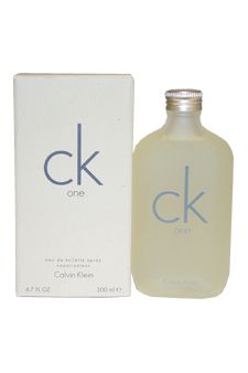 ONE BY CALVIN KLEIN FOR UNISEX   6.7 OZ EDT SPRAY  