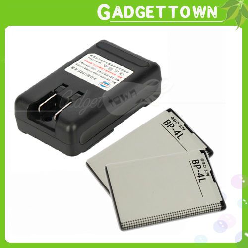 BP 4L battery + Charger For Nokia E63 E90 E71 N97  