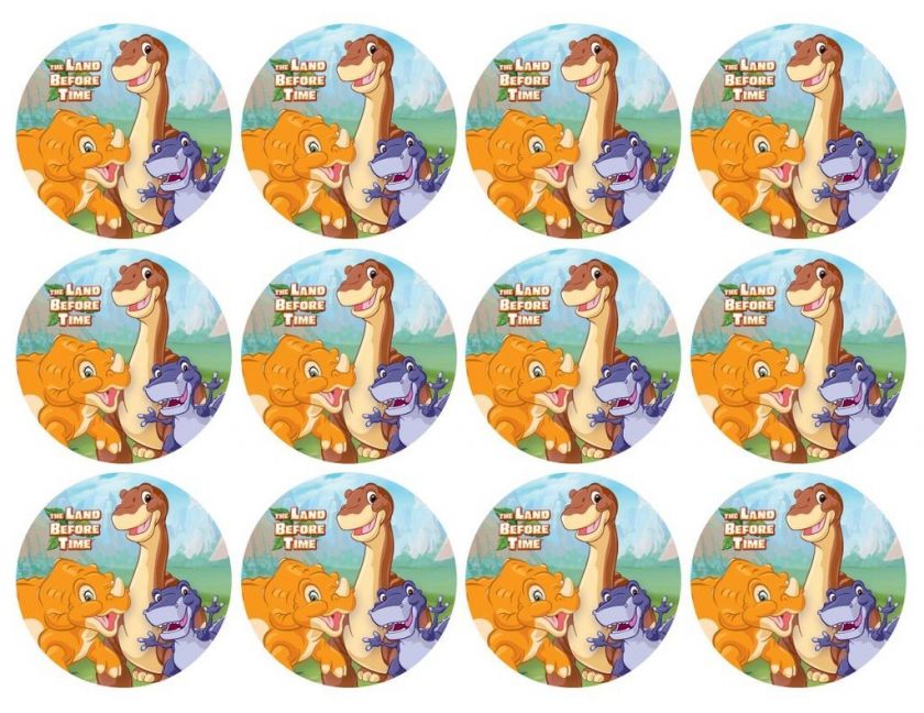 Land Before Time 2 1/2  Cupcake Edible Sugar Images  