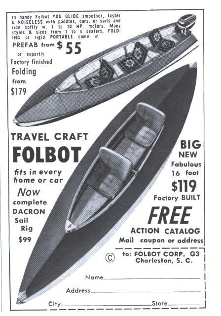 1966 ad folbot corp boat folding  