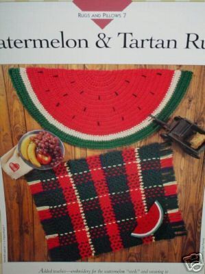 Vanna Watermelon & Tartan Rugs Crochet Pattern  
