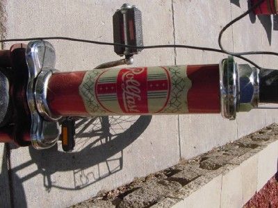 ROLLFAST BICYCLE vintage bike w badge rack gold fleck seat and 