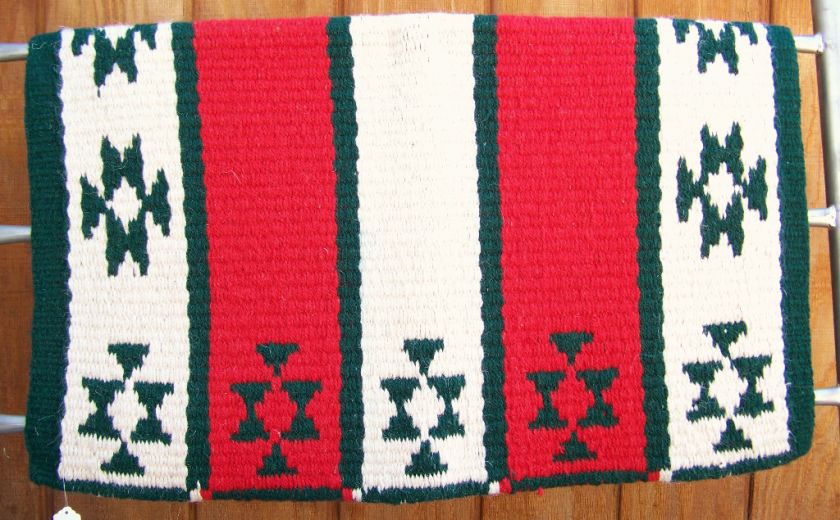 Show Blanket   Reversible (Hunter Green, Red, Cream)  