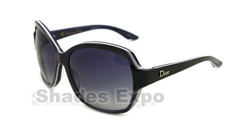 NEW CHRISTIAN DIOR SUNGLASSES CD ZAZA 1 BLACK 62THD  