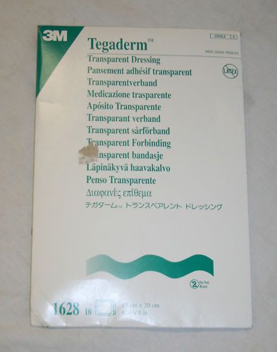 3M tegaderm 1628 transparent dressing 6in. x 8in.  