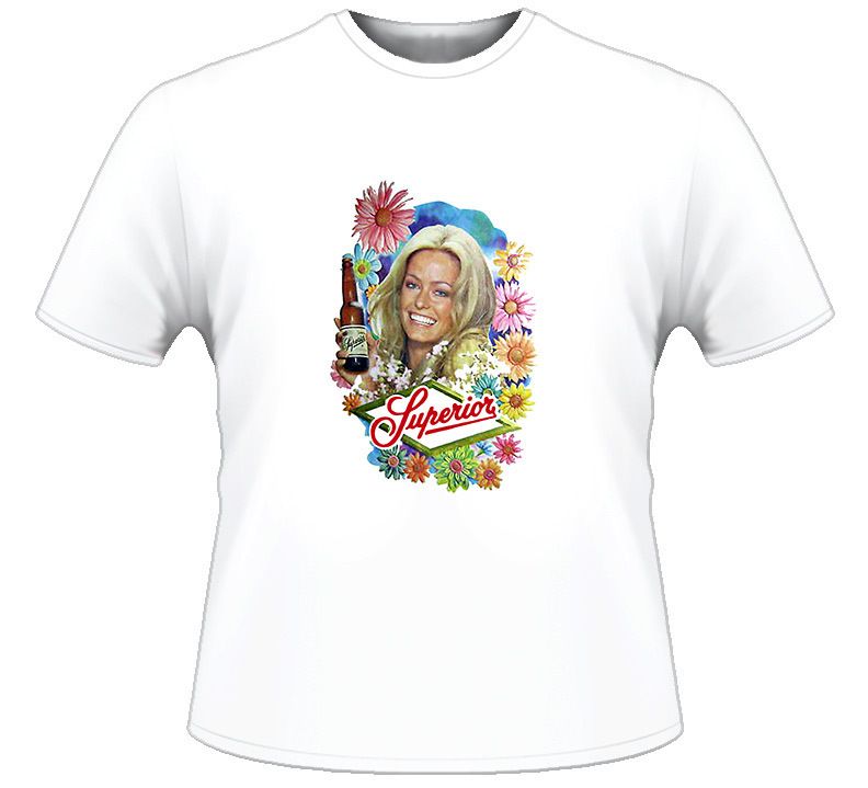 Superior Beer Farrah Fawcett T Shirt  