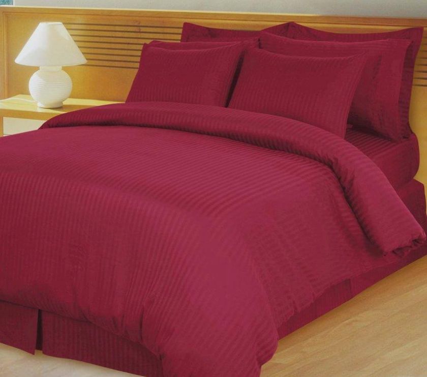 Damask Stripe Down Alternative Comforter Set (4 Piece)  
