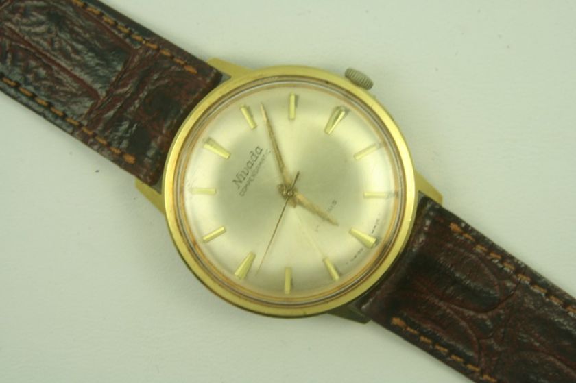 VINTAGE NIVADA 36014 COMPENSAMATIC MEN WATCH * WORKING  