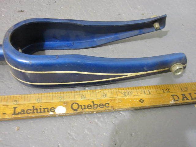 VINTAGE ANTIQUE TRICYCLE FRONT FORK BLUE 8 USED  