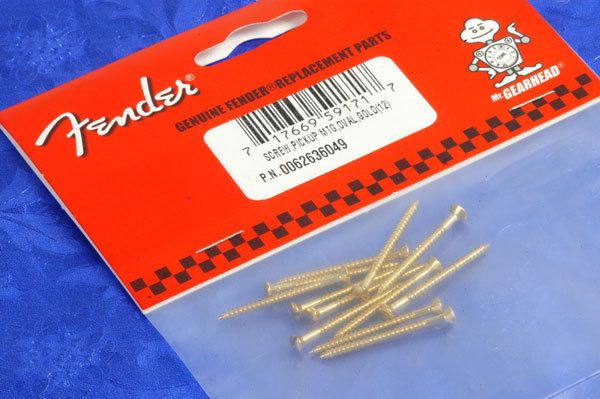 12 GENUINE GRETSCH GOLD FILTERTRON PICKUP MOUNT SCREWS 717669591717 