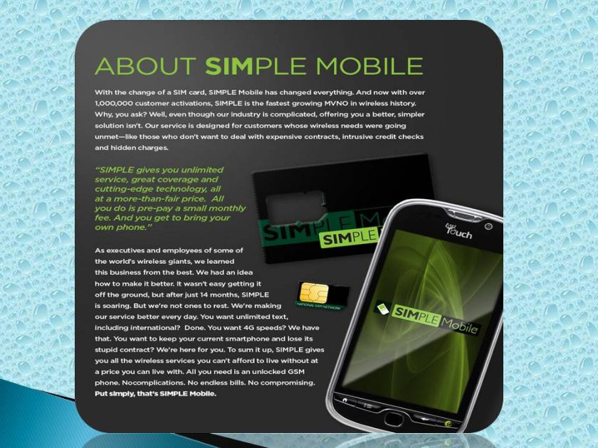 BRAND NEW SIMPLE MOBILE STARTERKIT SIMCARDS NON ACTIVATED  