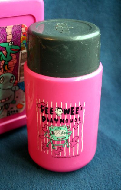 Vintage 80s Pee Wee Herman Playhouse Lunchbox Thermos Collectible 