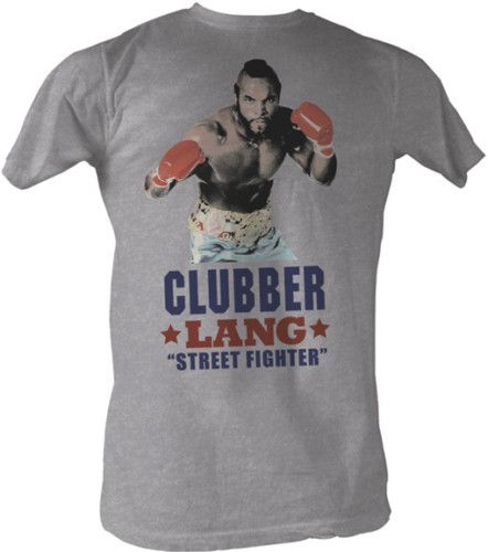 ROCKY CLUBBER LANG STREET FIGHTER ADULT TEE SHIRT  