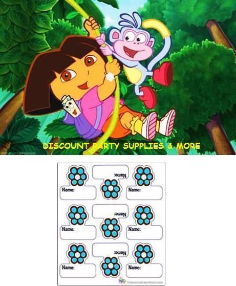 Dora the Explorer Birthday Party Game 18 Party Supplies  