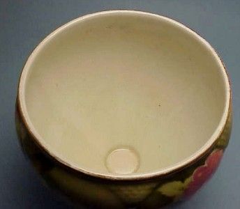 ANTIQUE MELON VASE PINK ROSE ENGLISH NIPPON DC WARE ENGLAND FOOTED 