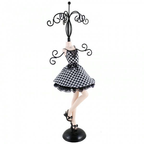   Cocktail Dress Jewelry Stand Dress Form Mannequin Doll 15H  