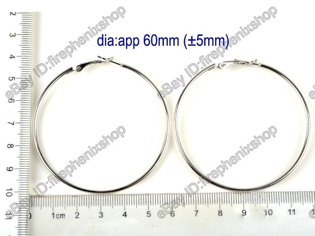 Wholesale lots 10/30/50pairs Gold/Silver Hoop Earrings DIY Jewelry 