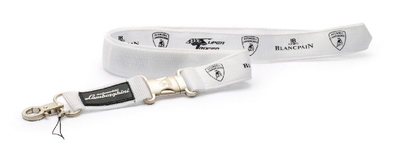 NEW LAMBORGHINI SUPER TROFEO LANYARD WHITE  