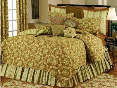 WILLIAMSBURG WINDSOR 10 PIECE KING QUILT BEDDING SET  