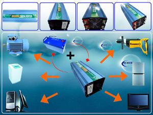 8000w power inverter 12v DC/220v AC 50Hz, solar panel  